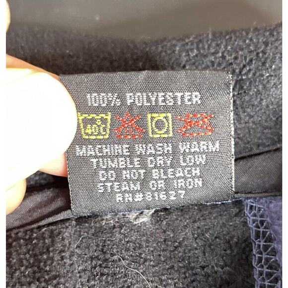 Outersport OT‎ 2000 Blue Fleece Quarter 1/4 Zip Sweatshirt Men Size L Athleisure - Picture 5 of 10